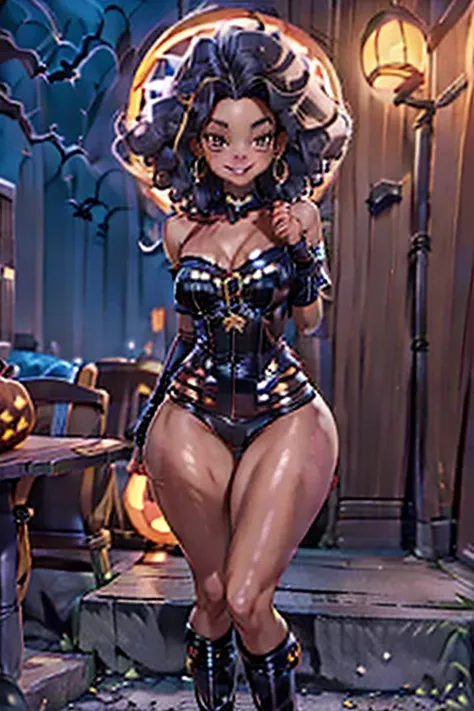 HD, dark skinned, young girl, age 8, humanoid, honey, brown eyes, (((brown eyes))), black afro hair, (((afro hair))), Jackie Parris, ((((Jackie Parris)))), full body cgsociety, 3 d character art, full character body, detailed full body concept, stylized ch...