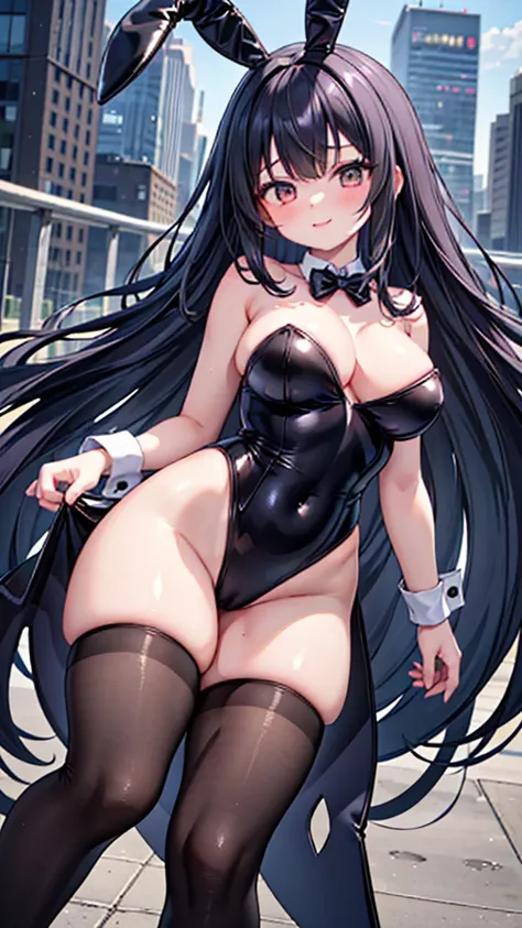 (Highest quality:1.2), One Girl, (masterpiece:1.2),Adult female、 Perfect Face, Very detailed,Detailed face, 8k wallpaper,(Wide Hips:1.2), An absurd solution,Sexy Woman, One Girl, iris, Black Hair, Very large and powerful breasts, Long Hair, smile,((A littl...