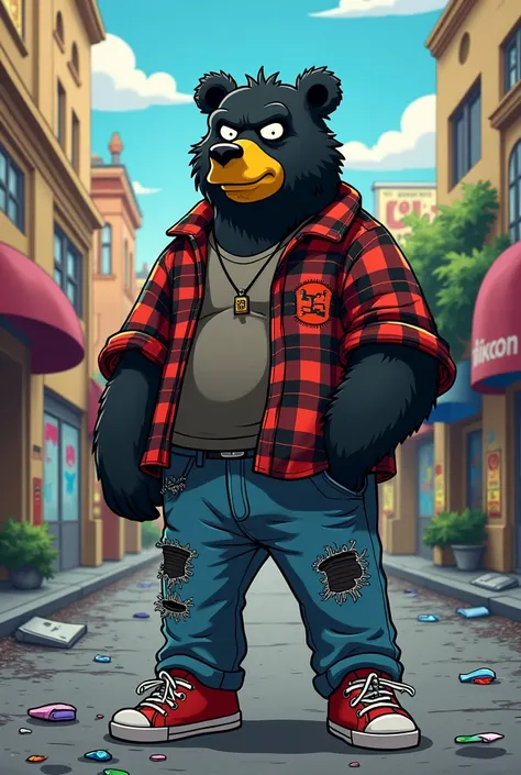 Black bear of the simpsons flaite