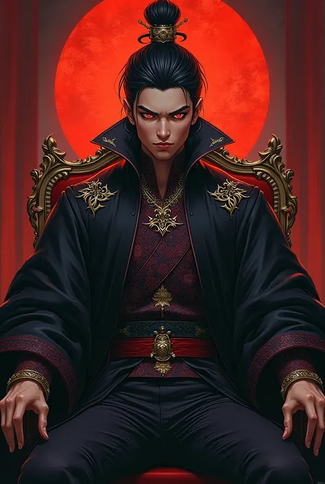 Man from the Eastern Imperial Family, a cunning young man viciado em bebida ilustrator style 