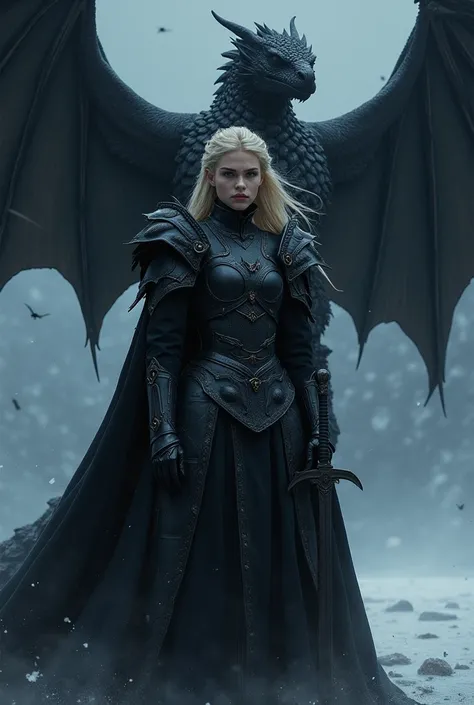 (cara delevingne), targaryen, black dragon armor, Queen of Dragons, queen of the night, ice queen, Black Sword