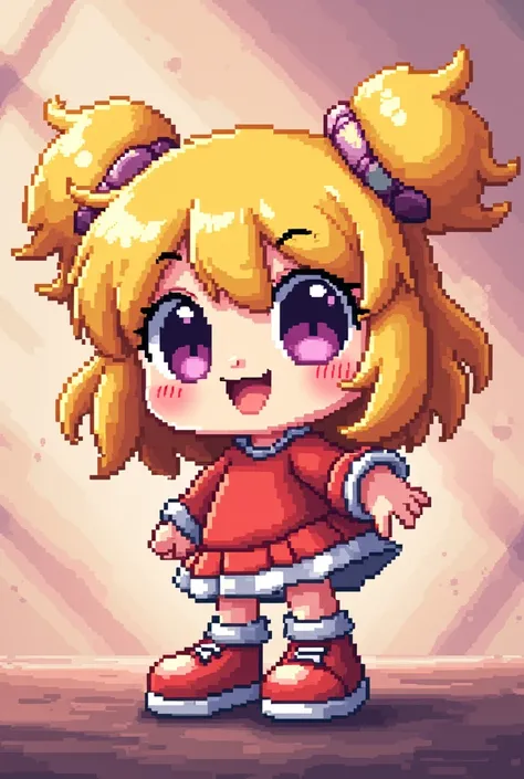 Pixel art chica anime