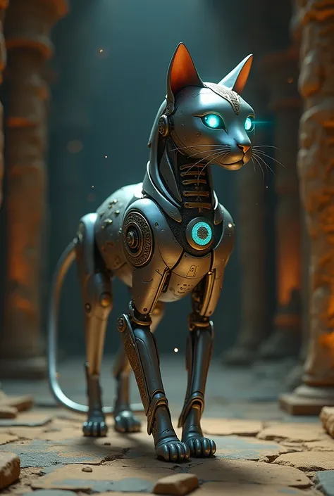 Egyptian robot cat 