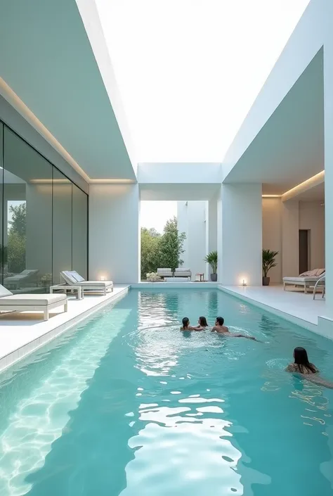 Super Luxury swimming pool white Theme