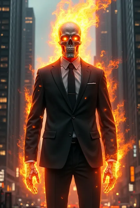 Ghost Rider with business suit