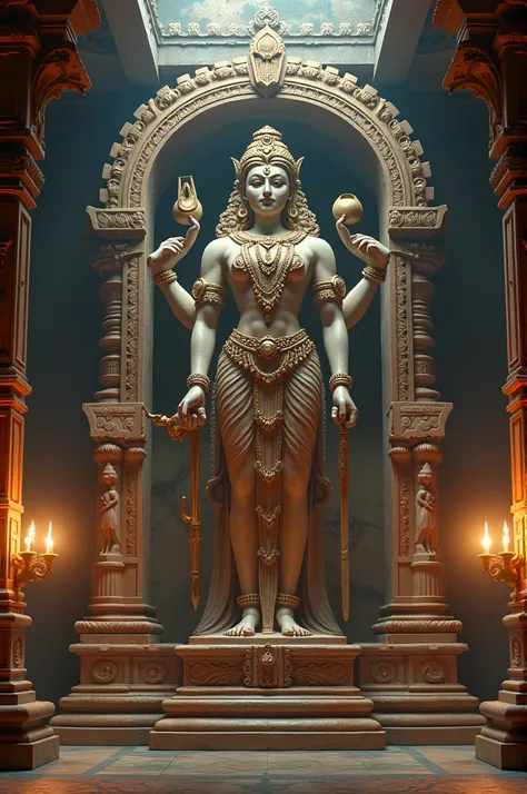 South indian statue in temple 