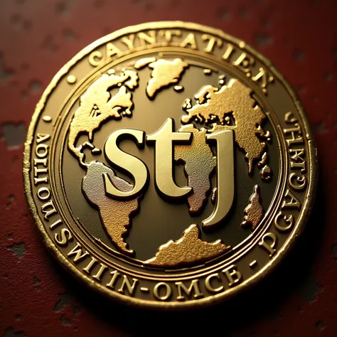 In the center of the coin「STJ」The letters are engraved on.. Spatial Design. money, high quality, A luxurious image. The outside「JAPAN」And a world map is drawn..
moneyの高級な額縁に全て入る