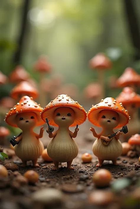 Little mushrooms singing funny shit funnier brown


