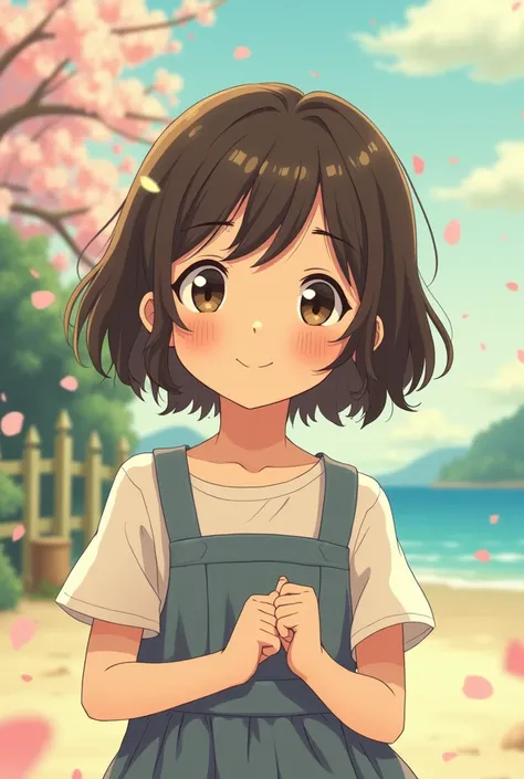 Ghibli style cute girl