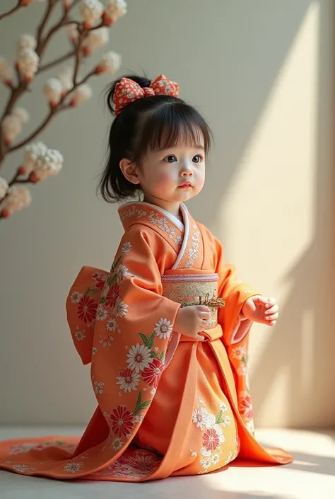  child wearing a kimono