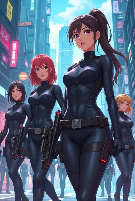 women patrol anime