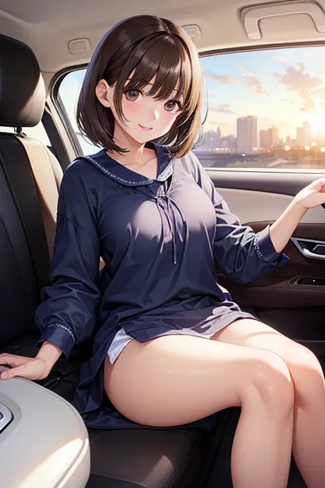 anegasaki nene、Shiny brown hair, short hair, (Beautiful brown eyes、Sparkling eyes, Fine grain)、smile、Ultra-detailed eyes、Highly detailed face, Highly detailed eyes,Cowboy Shot、



(masterpiece, 最high quality, high quality),
(1 girl:1.3), Trying to get out ...