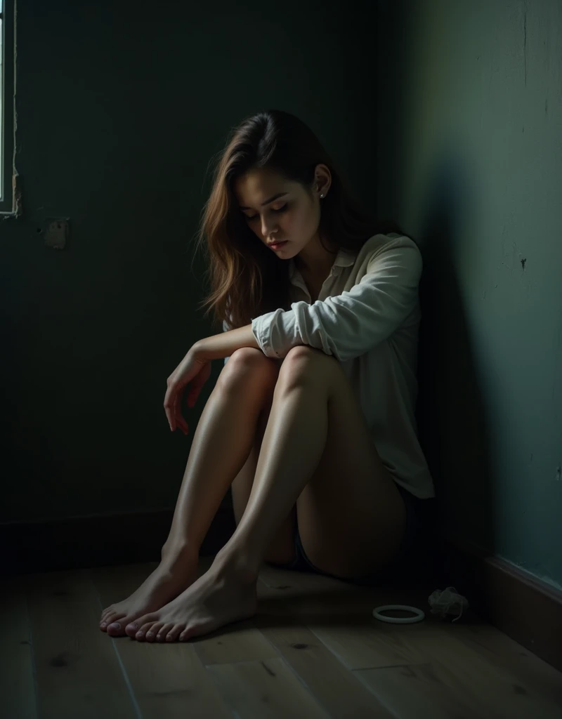 (Woman with narcissistic personality disorder、Malice brings her downfall）、Various hairstyles、A frightening day々A Japanese girl who spent、Domination、(A girl whose heart is eaten away by loneliness）、(The Dark Side of Adult Children), Realistic RAW photo, Raw...