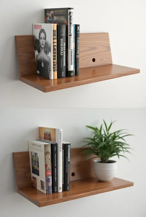 Can you make me a 1feet length 2feet hight 3 steep  downward sloopy book rack for me