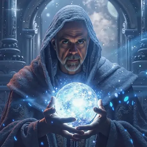 a highly detailed illustration of an astrological wizard, ornate astrological robes, intricate magical symbols, glowing celestial elements, mystical astronomical patterns, dramatic lighting, vibrant colors, fantasy art, digital painting, cinematic composit...