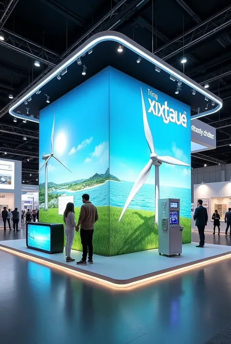 100 sq.mtr exhibition stall focusing on the theme of renewable energy