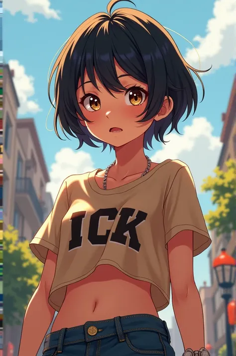 Appearance

Age: 15- girl

Hairstyle: Short and simple hair in a tomboy style, may be black or dark brown, sometimes trimmed to look modern or unique.

Eye color: Brown or black eyes, giving a bright and lively feeling.

Body shape: Slender and energetic, ...