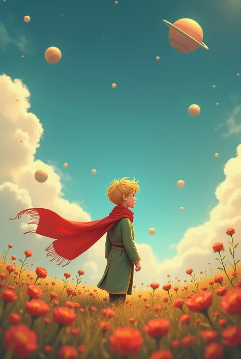 Make a background 16:9 of the little prince 