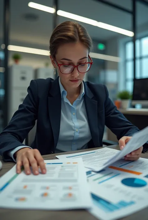 person scanning documents in an office
