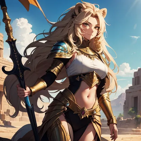 Masterpiece, High Resolution, Best Quality, High Details, HD, High Quality, anime style, Super Detailed, Fantasy, epic high fantasy artwork, True Anthropomorphic-Amimal, animalfolk, solo creature alone.
{{(A 80-years-old adult-female-Lion:(she has: true fe...