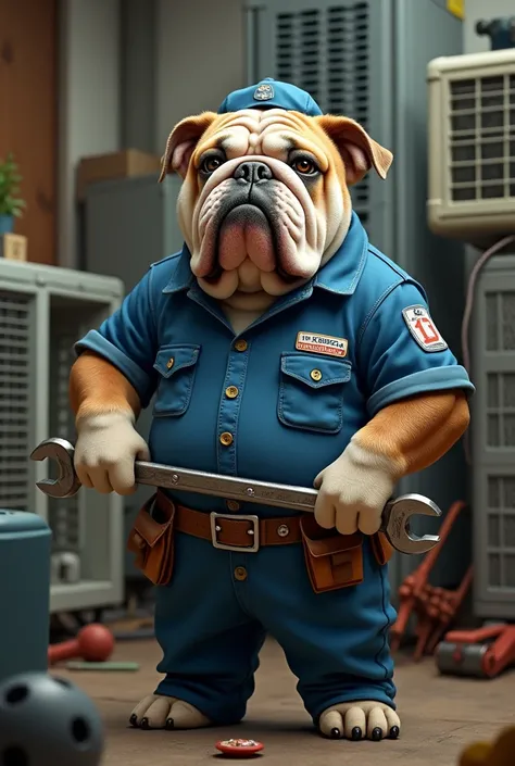 Bulldog, air conditioner technician