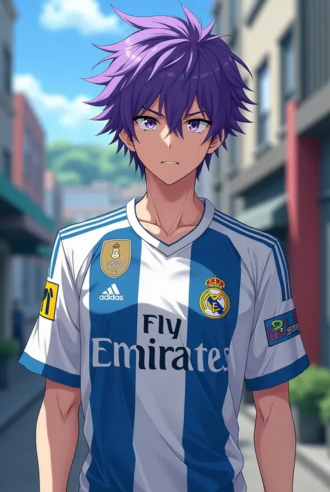 Inumaki Toge wears a Real Madrid shirt 