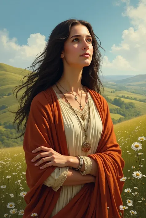 Illustration of the character Rachel from the Bible 