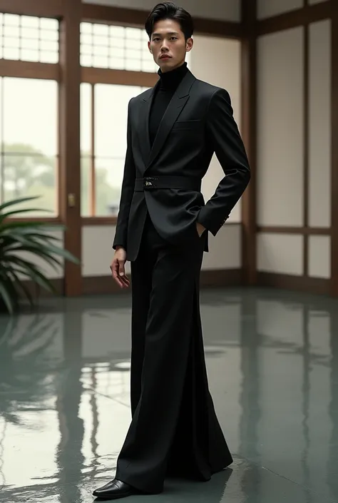 Japanese black dress men 