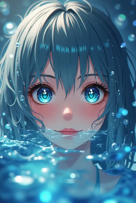 Vibrant, anime-style illustration water, refraction, reflections, mirrors, prisms, sunlight, glowing lights!! intricate elegant, highly detailed, digital painting, artstation, concept art, smooth, sharp focus, illustration, art by ( ( ( ( artgerm ) ) ) ) a...