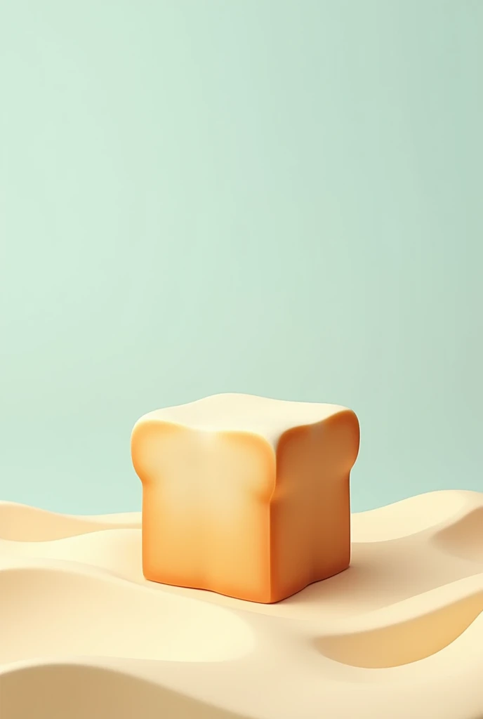 A simple background wavy designer background with a simple loaf of realistic bread standing upright with the text "subscribe for a loaf of bread  spread across the landscape for YouTube channel panel and the bread is square bread slice milk bread