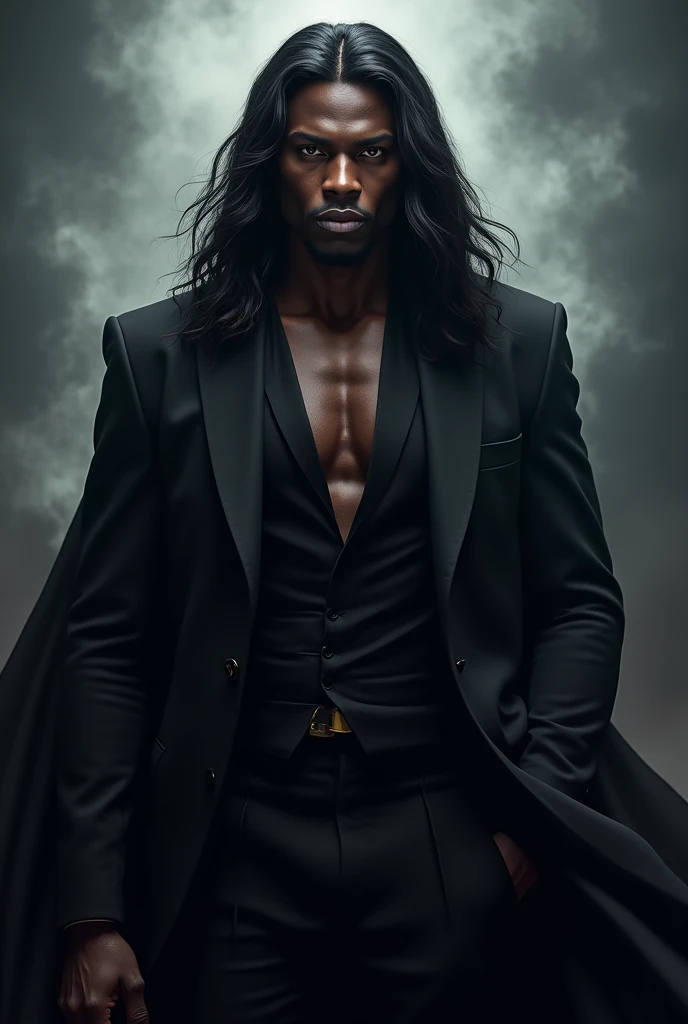 Satan as a handsome long haired black man