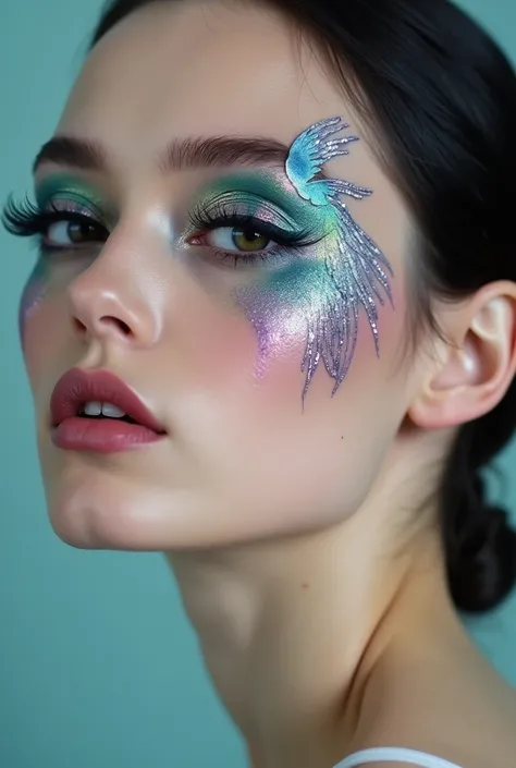 Editorial makeup inspired by betta fish with small fins