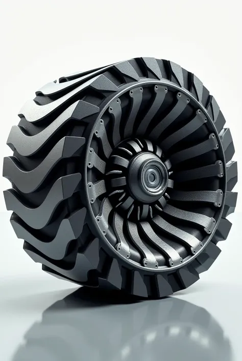 Axial flux motor rotor as wheel structure 