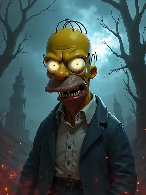 Homer Simpson dark fantasy