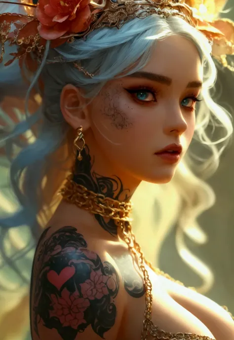 beautiful digital artwork, beautiful digital art, detailed beautiful face, 8k high quality oled detailed art, very beautiful digital art, digital art. highly detailed, beautiful detailed body, Create a hyper detailed photograph of a perfectly simetrical ta...