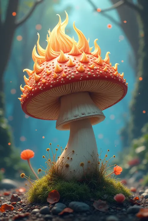 Mushroom with goku hair

