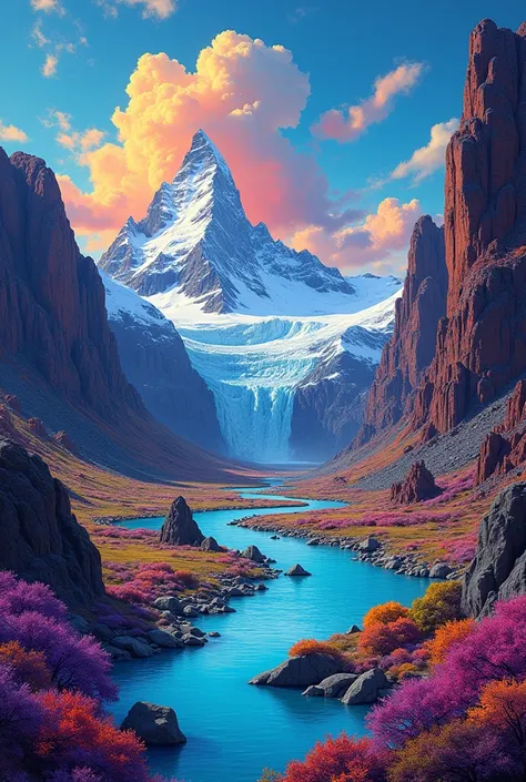 Patagonia in psychedelic style 