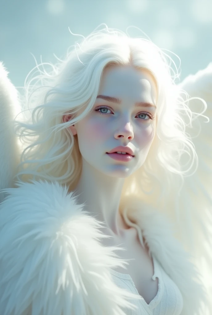 Beautiful white angel wallpaper, beautiful white face