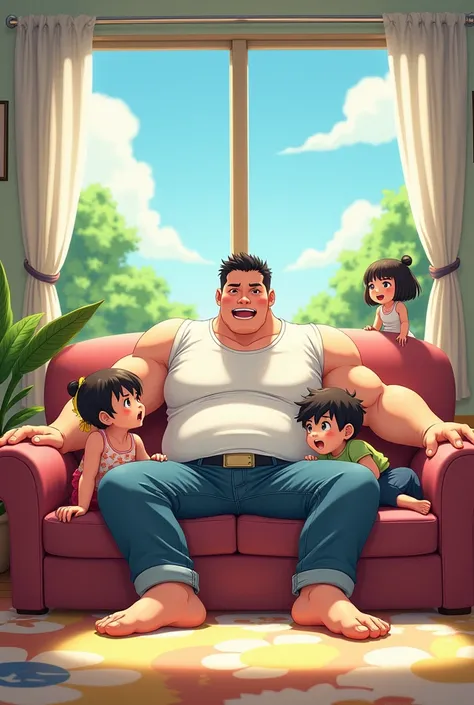 The anime manspreading family