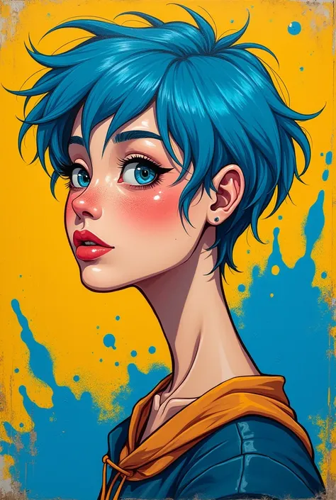 Street Art Vibes: Vibrant Young Woman with Short Hair and Freckles (side profile)

Description:

Imagine a painting in the vibrant and colorful style of street art. The background is a striking yellow that exudes energy., setting the stage for a rich and d...