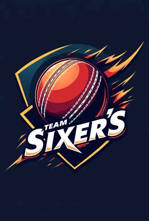 A logo of a cricket team which is called “Team Sixer’s”