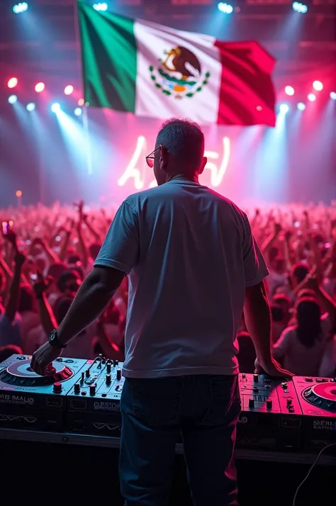 Create a in AI to Andrés Manuel López Obrador (amlo) as if I were a DJ at a concert