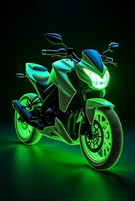 Moto pulsar ns200 phosphorescent green