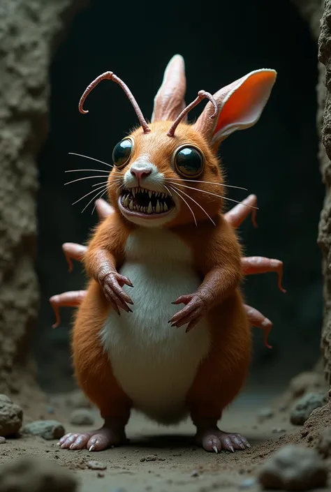 The hybrid of a rabbit and a cockroach