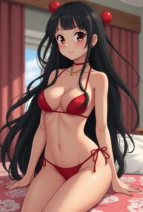 nezuko with huge tits without clothes and her private parts