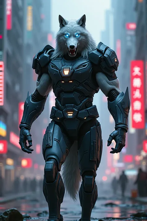 Wolf Special armor All SuperHero Cyberpunk Master Suit 