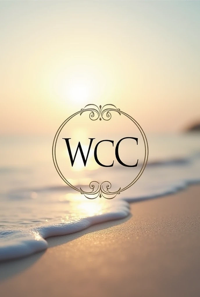 generate a logo for an elegant beach resort with the initials wcc which is west cost colony