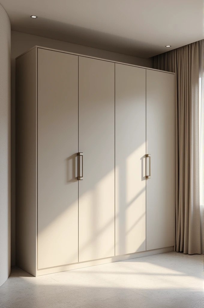 a draft design of a wardrobe design with modern aesthetics/classic elegant and simple