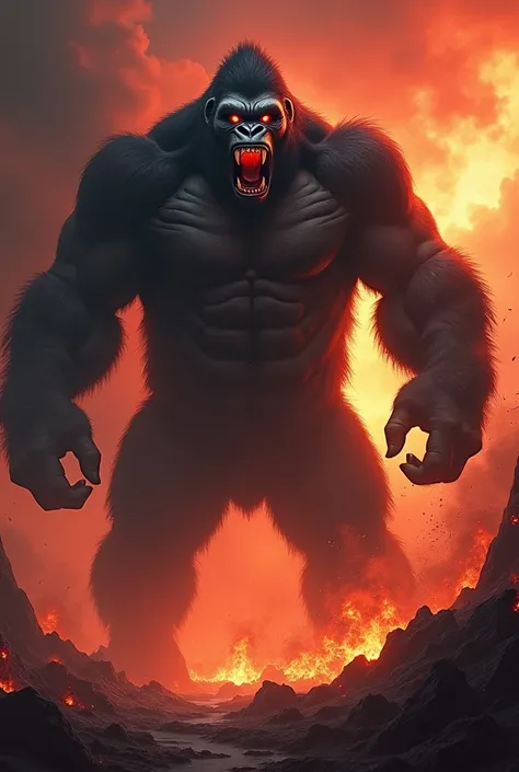 Scary Hellish Angry Giant Gorilla 