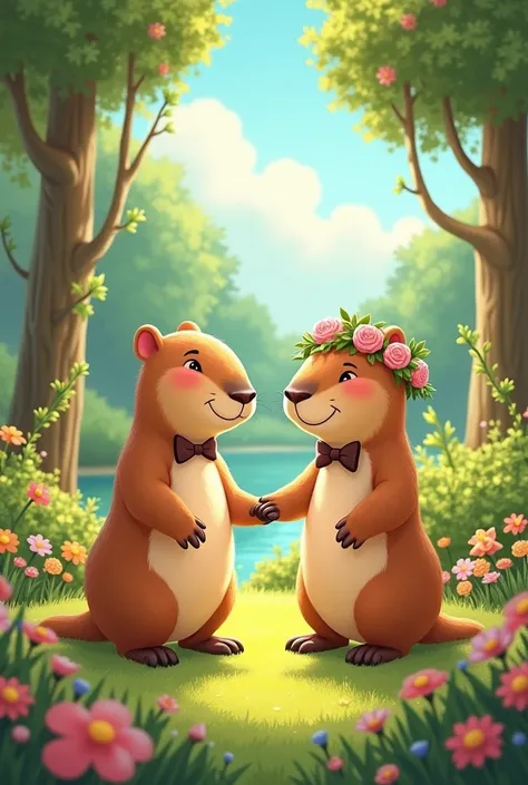 Capybara getting married